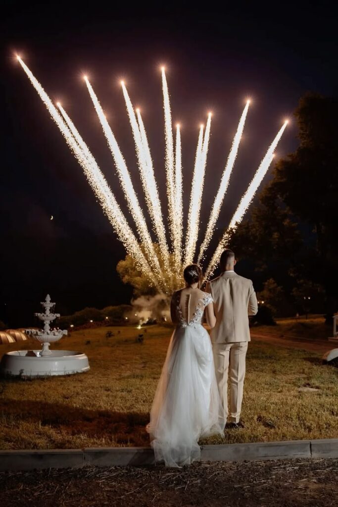 Sparkling Send Off Wedding Fireworks!