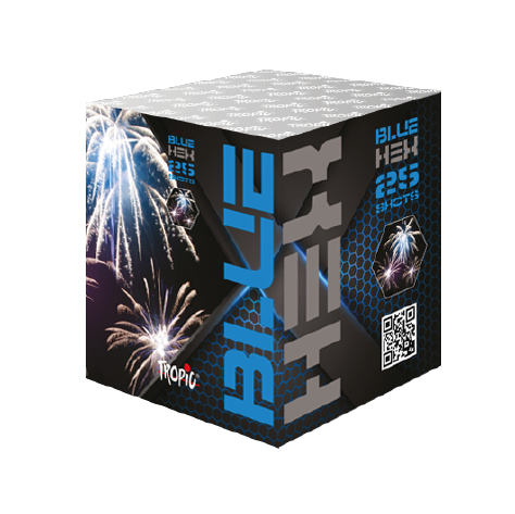 Πυροτέχνημα 25 Βολών Blue Hex TB35 novafirefireworks